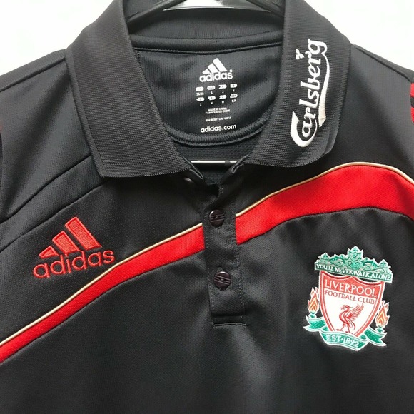 adidas Shirts Liverpool Fc Carlsberg Adidas 209 Black Red Short